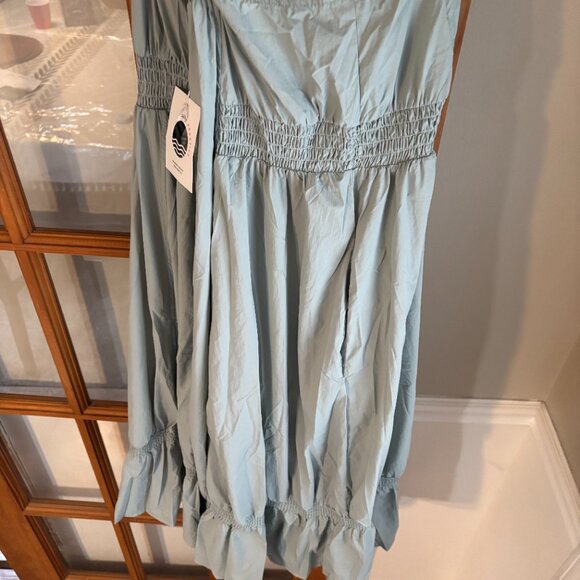 Daily Practice Tiered High-Low Midi Dress Mint SZ: X- Large - Picture 9 of 16